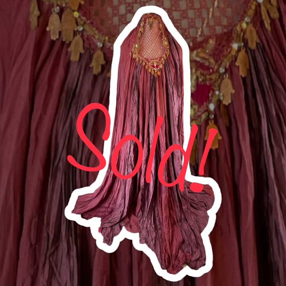 San Francisco Opera VTG Embellished Silk Burqa worn in 88’ “Parsifal” Production